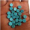 Image 2 : Natural Turquoise 8 MM Round Loose Cabochon Gemstone 100 Pieces Lot