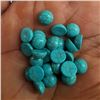 Image 3 : Natural Turquoise 8 MM Round Loose Cabochon Gemstone 100 Pieces Lot