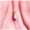 Image 5 : NATURAL PINK RUBY GEMSTONE 14 KT YELLOW GOLD HANDMADE PENDANT JEWELRY
