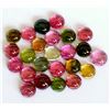 Image 1 : 100% Natural 4 mm Multi Color Tourmaline Round Cabochon Loose Gemstone 100 Pieces Lot
