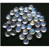 Image 2 : BLUE FIRE RAINBOW MOONSTONE 6 MM ROUND CABOCHON LOOSE GEMSTONE 100 PIECES LOT