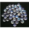 Image 3 : BLUE FIRE RAINBOW MOONSTONE 6 MM ROUND CABOCHON LOOSE GEMSTONE 100 PIECES LOT