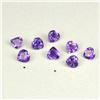 Image 3 : NATURAL PURPLE AMETHYST 5X5 MM HEART CUT FACETED LOOSE GEMSTONE 100 PIECES LOT
