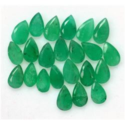 Natural Emerald 3x5 MM Pear Cut Green Loose Gemstone 100 Pieces Lot