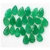 Image 1 : Natural Emerald 3x5 MM Pear Cut Green Loose Gemstone 100 Pieces Lot