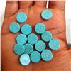 Image 2 : Natural Turquoise 10 MM Round Loose Cabochon Gemstone 25 Pieces Lot