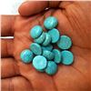 Image 3 : Natural Turquoise 10 MM Round Loose Cabochon Gemstone 25 Pieces Lot