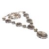 Image 3 : Abalone Shell Gemstone Silver Plated Necklace