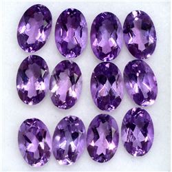 Amethyst Oval Cut 6x4mm Loose Gemstone 100 Pieces Lot