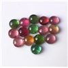 Image 1 : 100% Natural 7 mm Multi Color Tourmaline Round Cabochon Loose Gemstone 50 Pieces Lot