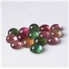 Image 2 : 100% Natural 7 mm Multi Color Tourmaline Round Cabochon Loose Gemstone 50 Pieces Lot