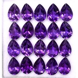 Amethyst Pear Cut 7x5mm Loose Gemstone 100 Pieces Lot