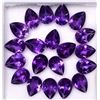 Image 2 : Amethyst Pear Cut 7x5mm Loose Gemstone 100 Pieces Lot