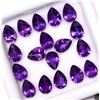 Image 3 : Amethyst Pear Cut 7x5mm Loose Gemstone 100 Pieces Lot