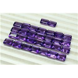 Amethyst Octagon Cut 9x7mm Loose Gemstone 20 Pieces Lot