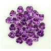 Image 1 : NATURAL PURPLE AMETHYST 4X4 MM HEART CUT FACETED LOOSE GEMSTONE 100 PIECES LOT