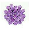 Image 2 : NATURAL PURPLE AMETHYST 4X4 MM HEART CUT FACETED LOOSE GEMSTONE 100 PIECES LOT