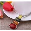 Image 4 : BALTIC AMBER GEMSTONE SILVER PLATED PENDANT JEWELRY