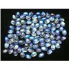 Image 1 : BLUE FIRE RAINBOW MOONSTONE 7X5 MM OVAL CABOCHON LOOSE GEMSTONE 100 PIECES LOT