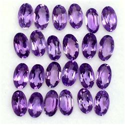 Amethyst Oval Cut 7x5mm Loose Gemstone 100 Pieces Lot