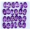 Image 2 : Amethyst Oval Cut 7x5mm Loose Gemstone 100 Pieces Lot