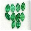 Image 1 : Natural Emerald 6x3 MM Marquise Cut Green Loose Gemstone 100 Pieces Lot