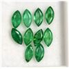 Image 2 : Natural Emerald 6x3 MM Marquise Cut Green Loose Gemstone 100 Pieces Lot