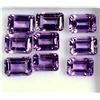 Image 1 : Amethyst Octagon Cut 10x8mm Loose Gemstone 25 Pieces Lot