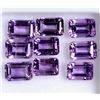 Image 2 : Amethyst Octagon Cut 10x8mm Loose Gemstone 25 Pieces Lot