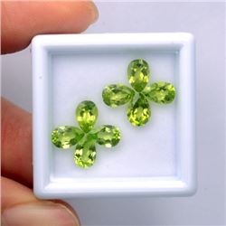 Natural Green Peridot 6x4mm Pear Cut Loose Gemstone 20 Pieces Lot