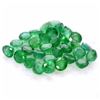 Image 1 : Natural Emerald 3 MM Round Cut Green Loose Gemstone 200 Pieces Lot