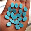 Image 2 : Natural Turquoise 10x14 MM Oval Loose Cabochon Gemstone 50 Pieces Lot