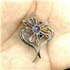 Image 3 : MULTI GEMSTONE 92.5 STERLING SILVER DESIGNER HANDMADE PENDANT