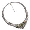 Image 2 : Abalone Shell Gemstone Silver Plated Necklace