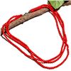 Image 1 : NATURAL RED CORAL GEMSTONE NECKLACE