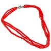 Image 2 : NATURAL RED CORAL GEMSTONE NECKLACE