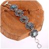 Image 2 : ABALONE SHELL GEMSTONE SILVER PLATED HANDMADE BRACELET