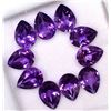 Image 3 : Amethyst Pear Cut 7x9mm Loose Gemstone 100 Pieces Lot