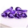 Image 4 : Amethyst Pear Cut 7x9mm Loose Gemstone 100 Pieces Lot