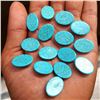 Image 2 : Natural Turquoise 13x18 MM Oval Loose Cabochon Gemstone 50 Pieces Lot