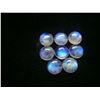 Image 3 : BLUE FIRE RAINBOW MOONSTONE 11 MM ROUND CABOCHON LOOSE GEMSTONE 20 PIECES LOT