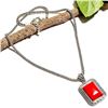 Image 2 : RED TURQUOISE GEMSTONE SILVER PLATED PENDANT
