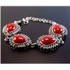 Image 1 : Turquoise Gemstone Silver Plated Handmade Bracelet