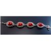 Image 4 : Turquoise Gemstone Silver Plated Handmade Bracelet