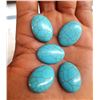 Image 1 : Natural Turquoise 18x25 MM Oval Loose Cabochon Gemstone 25 Pieces Lot
