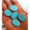 Image 2 : Natural Turquoise 18x25 MM Oval Loose Cabochon Gemstone 25 Pieces Lot