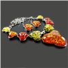 Image 3 : BALTIC AMBER GEMSTONE SILVER PLATED HANDMADE NECKLACE WITH EARRINGS