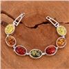 Image 1 : BALTIC AMBER GEMSTONE SILVER PLATED HANDMADE BRACELET