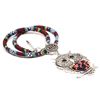 Image 2 : Multicolored Gemstone Silver Plated Necklace