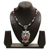 Image 3 : Multicolored Gemstone Silver Plated Necklace